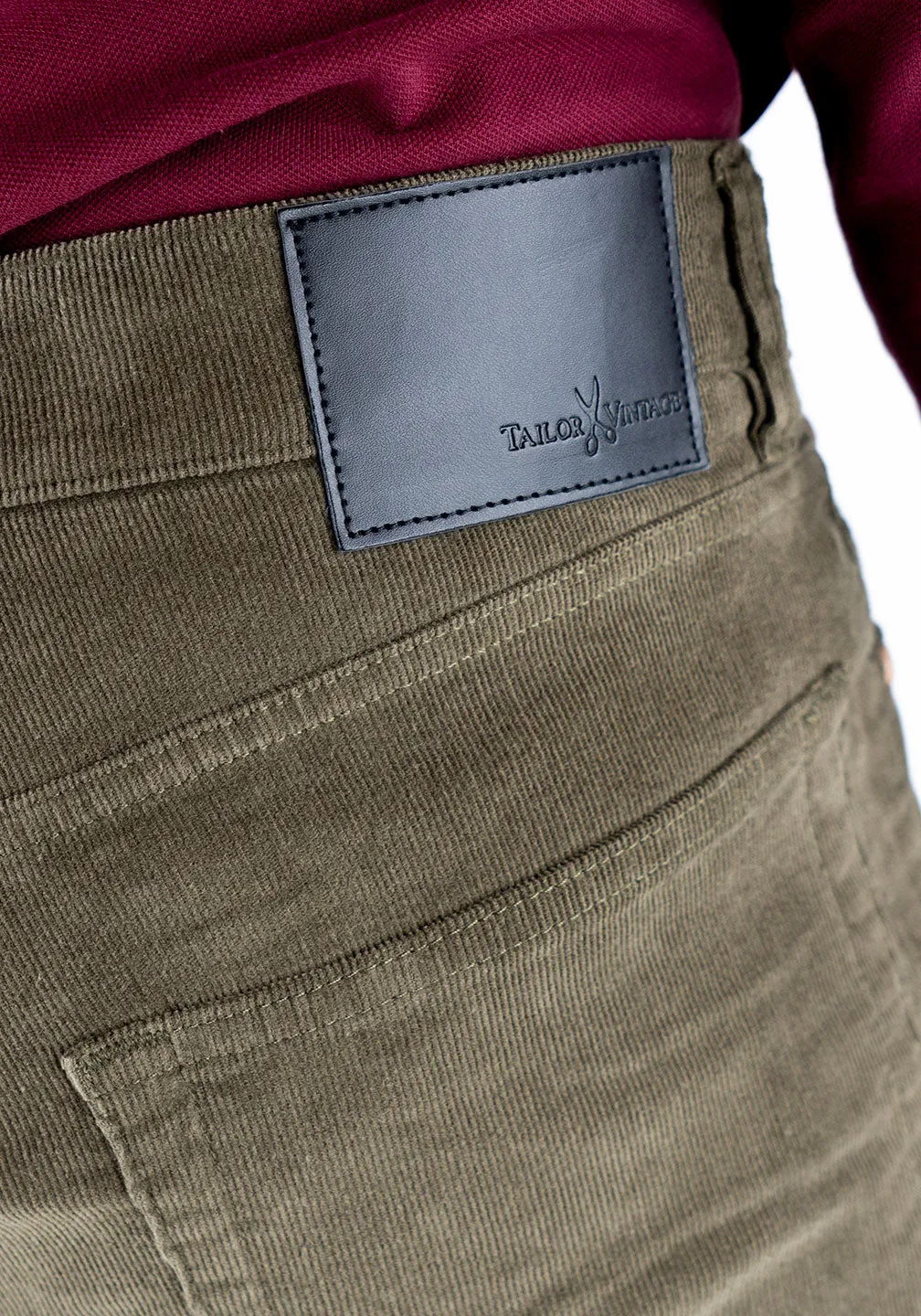 16W Stretch Corduroy Slim Fit 5-PKT Pants 