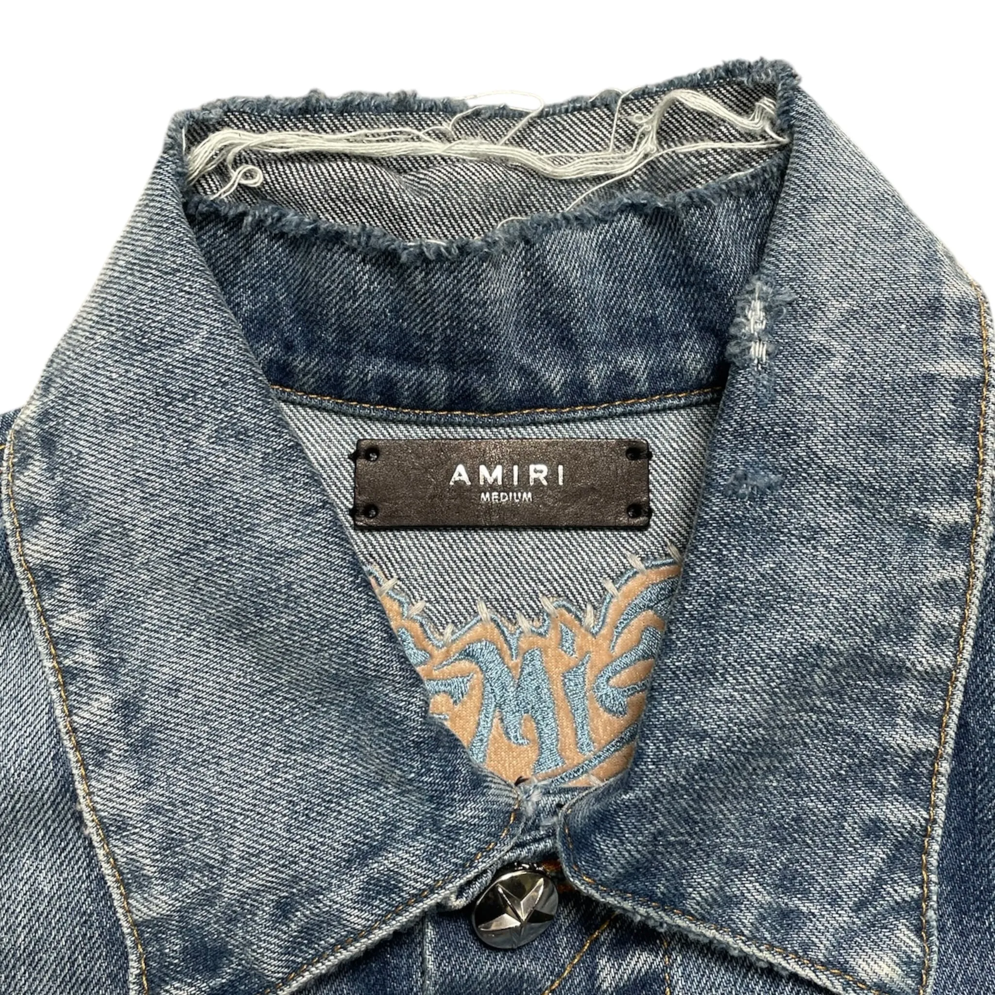 Amiri x Chemist Denim Star Patch Denim Jacket 70s Indigo Pre-Owned