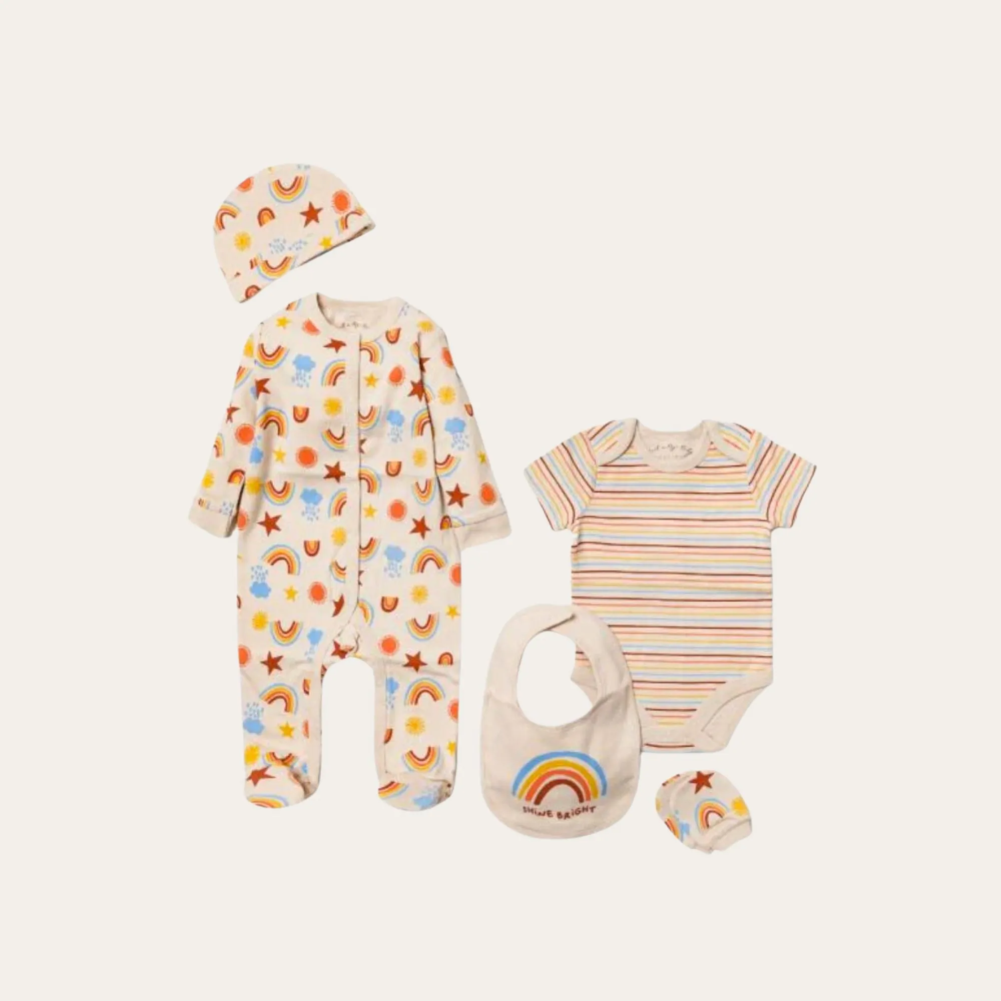 Baby Unisex Clothing Set 'Rainbows'