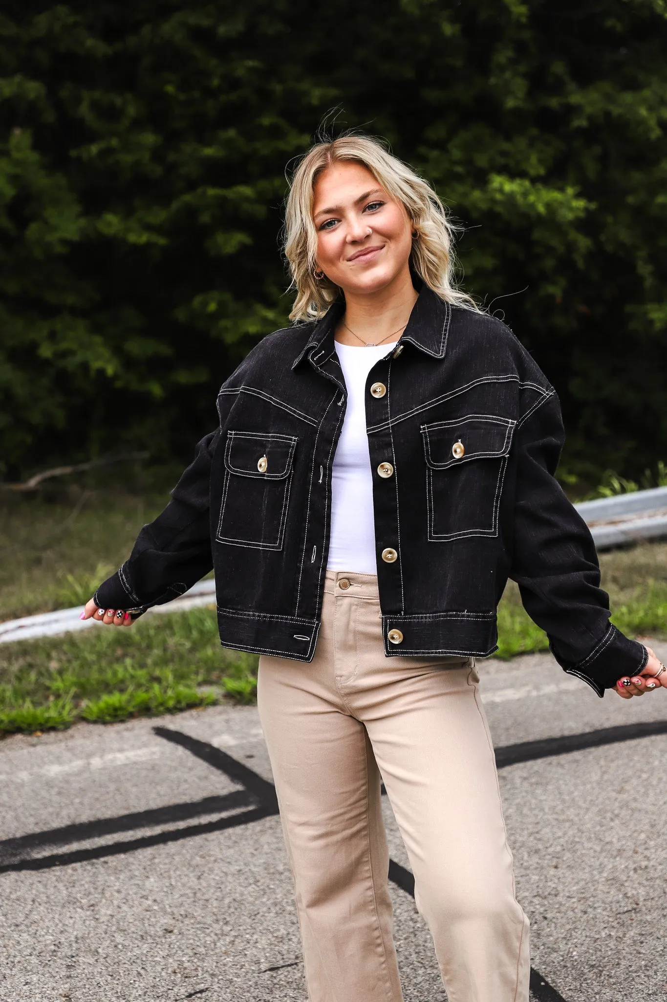 Back In Black Denim Jacket