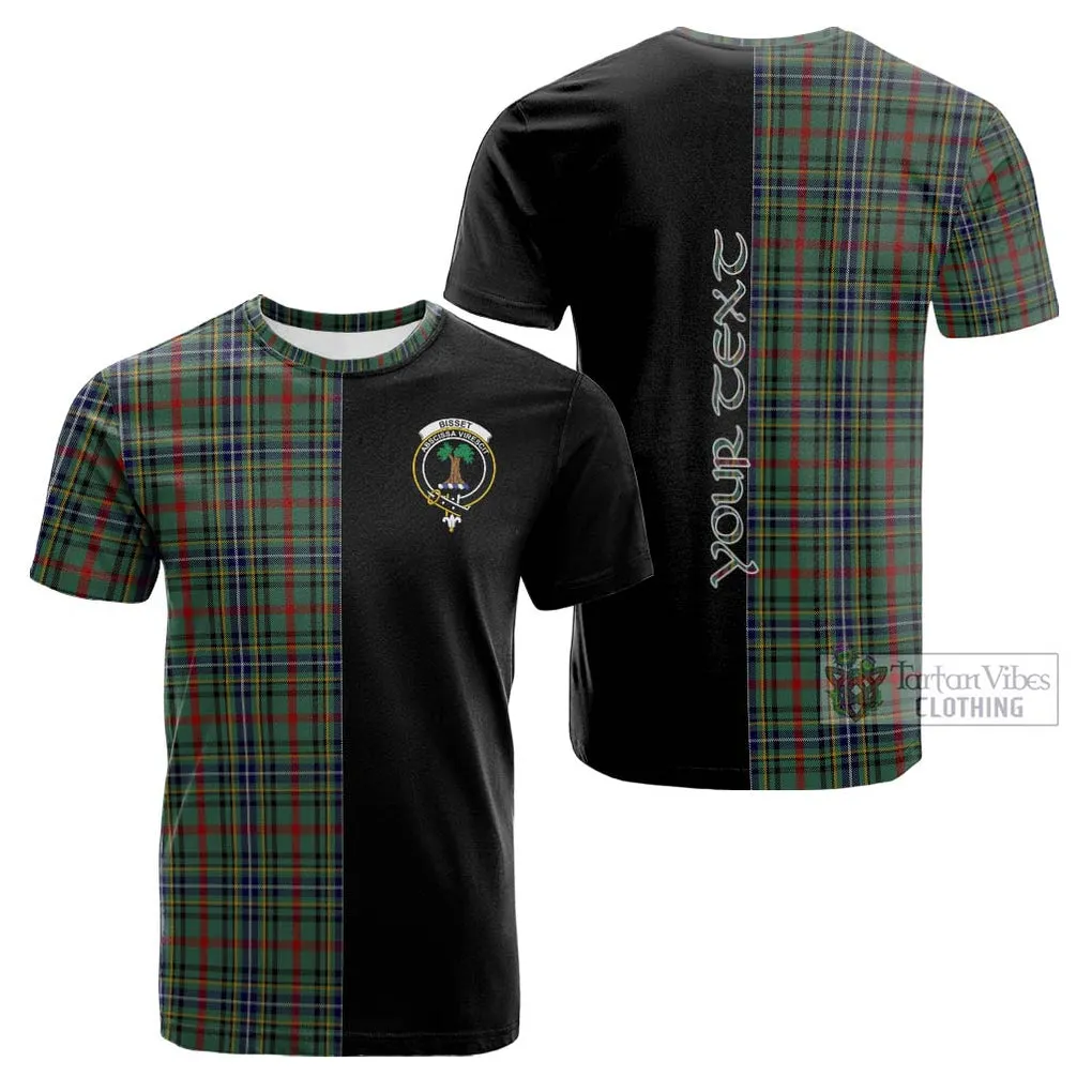 Bisset Tartan Cotton T-shirt with Family Crest and Half Of Me Style