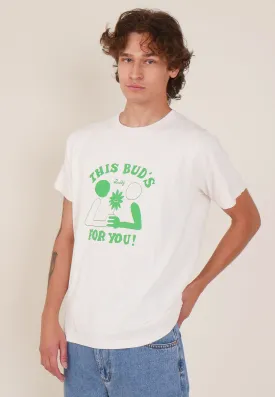 Buds For you T-Shirt - white/green