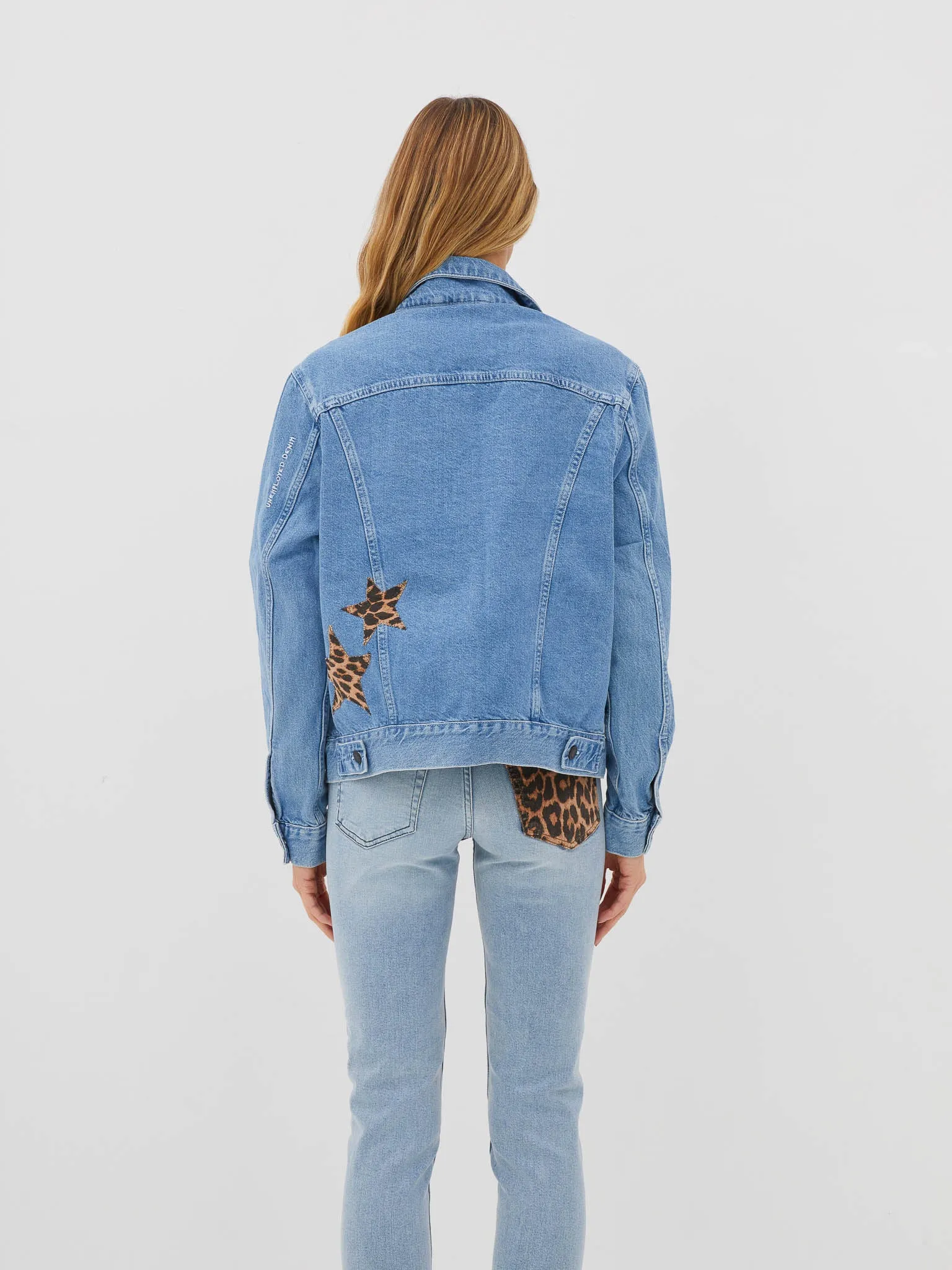 Cheetah Denim Stars