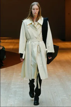 Céline fall '17 belted trench coat, cream, 10