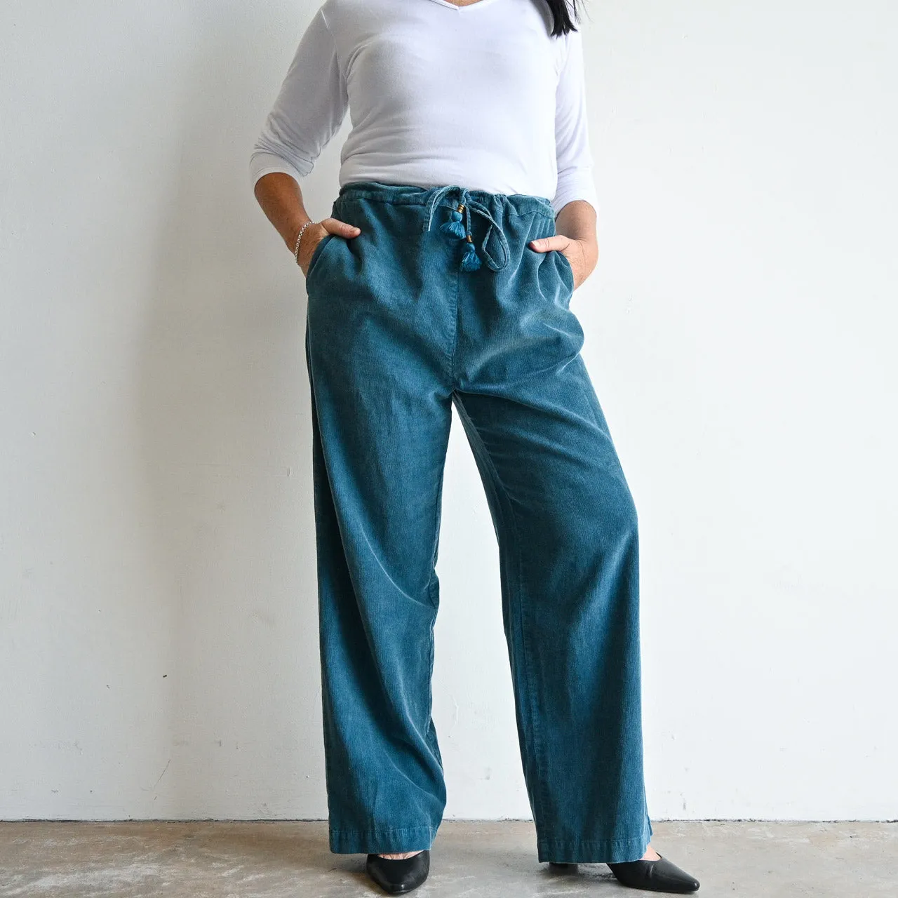 Corduroy Wide Leg Pant by Orientique Australia - 2611