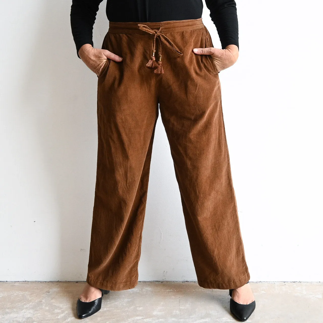 Corduroy Wide Leg Pant by Orientique Australia - 2611