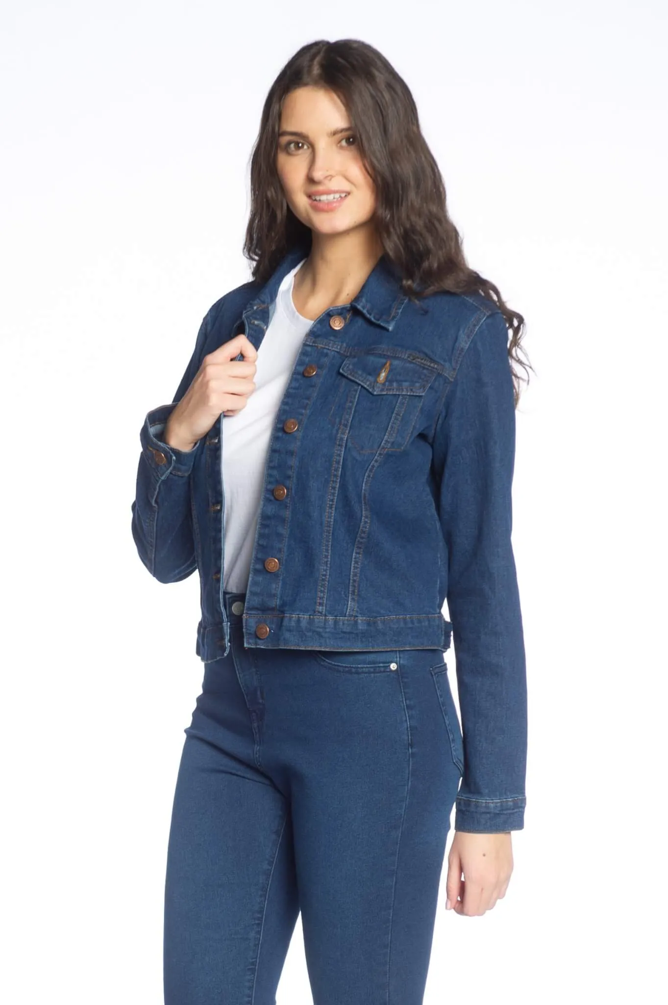 Dark Wash Denim Jacket (Only 1 L Left!)