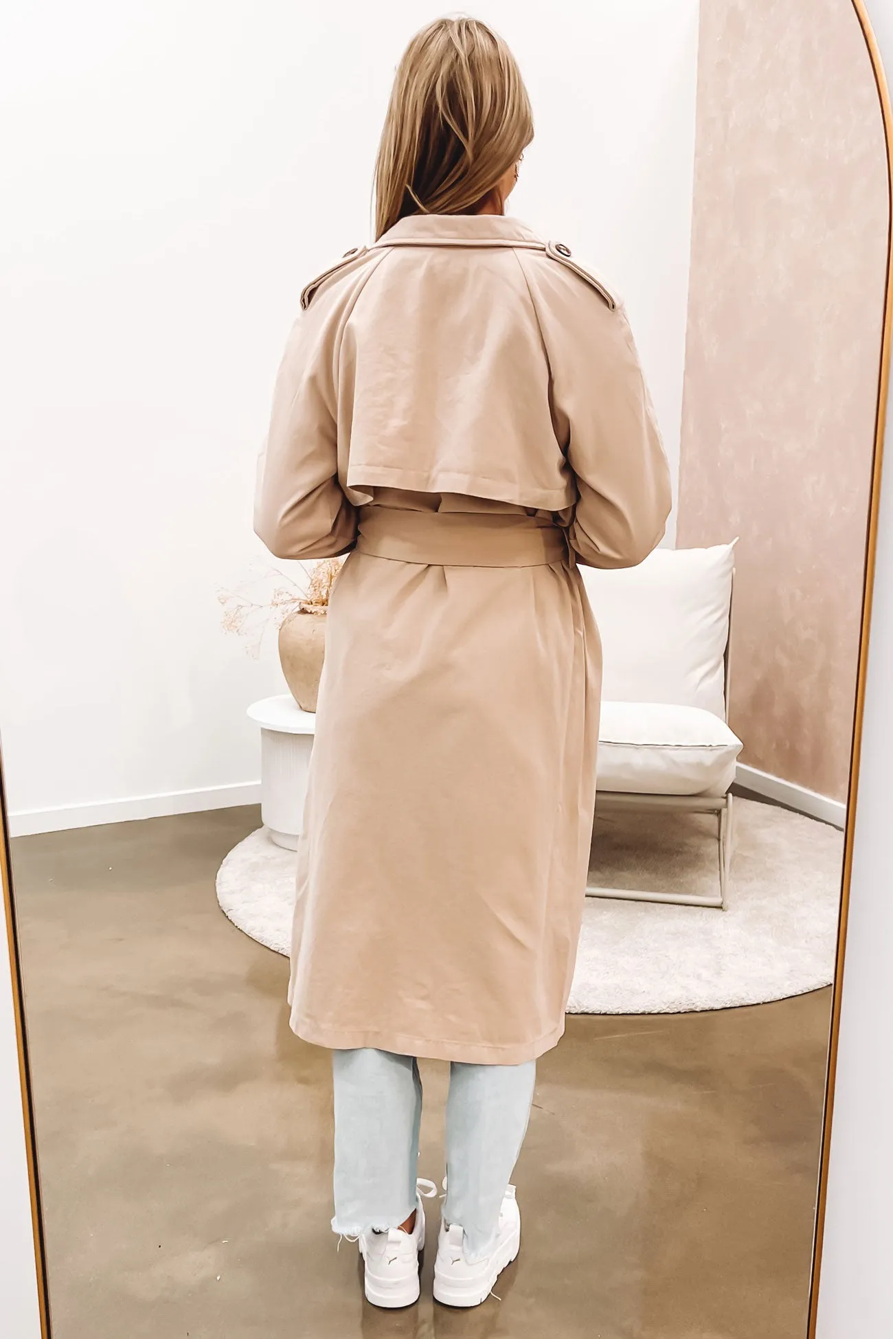 Emerson Trench Coat Tan