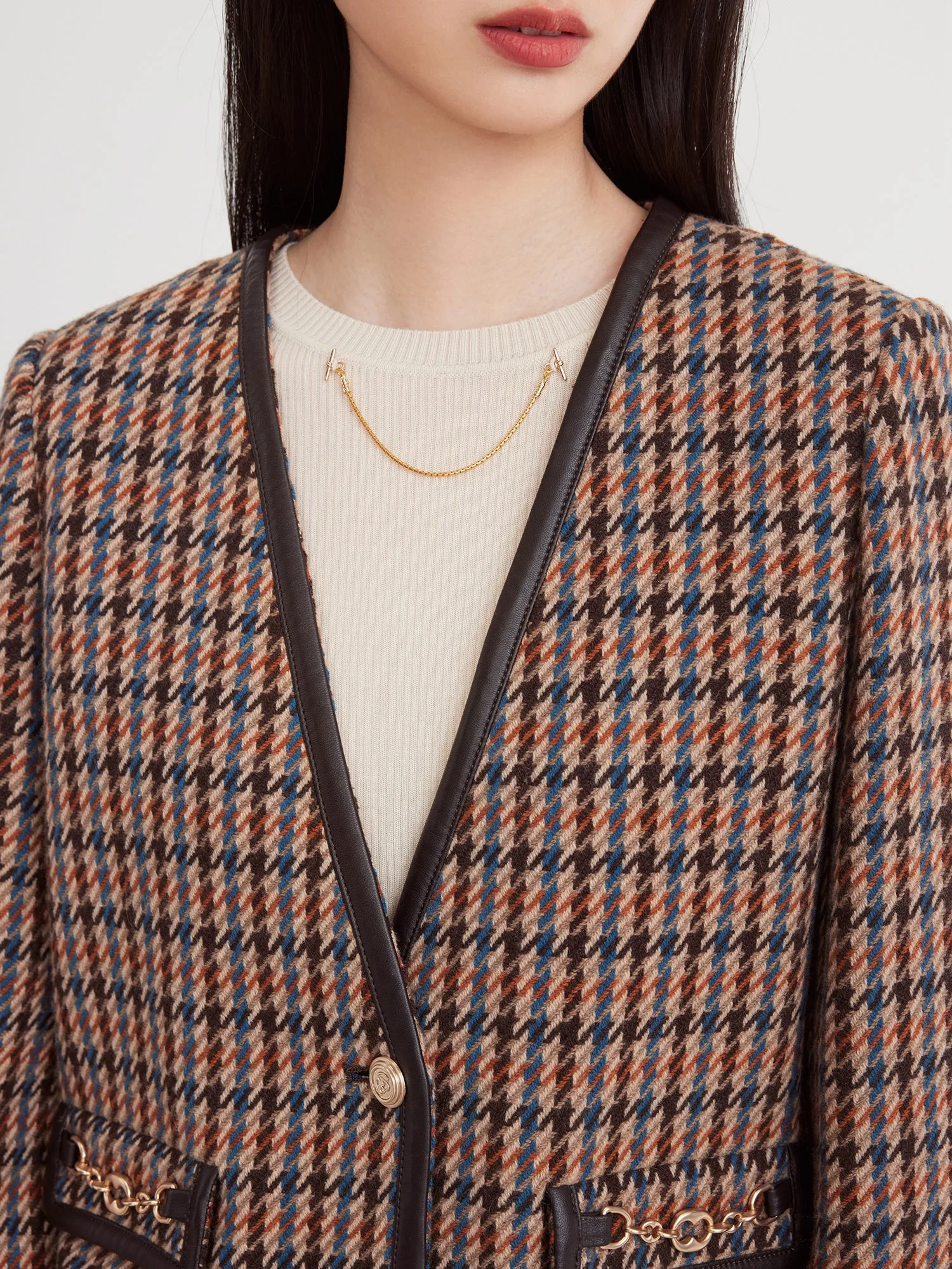 EP YAYING Houndstooth jacket