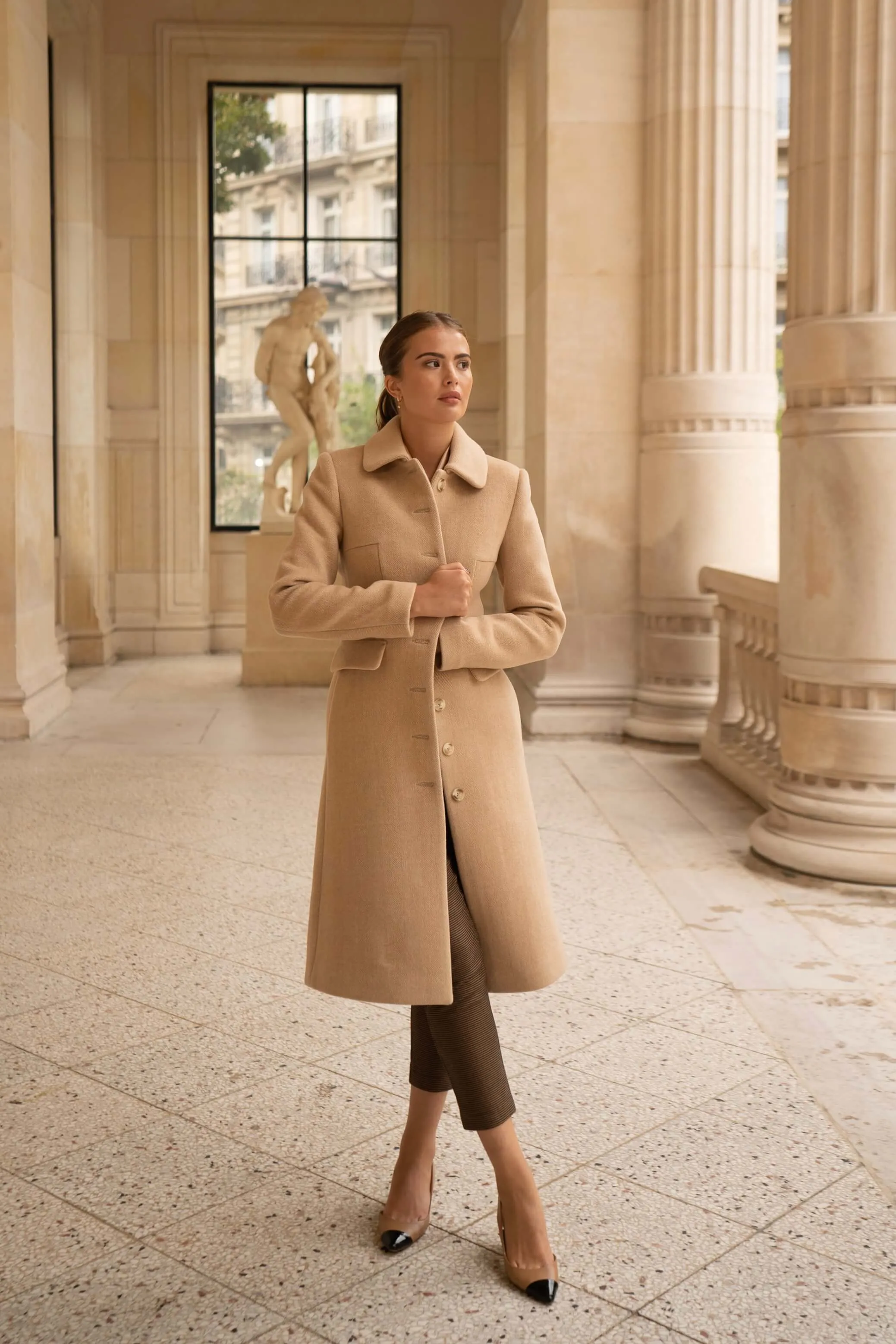 Evelyn Wool Coat