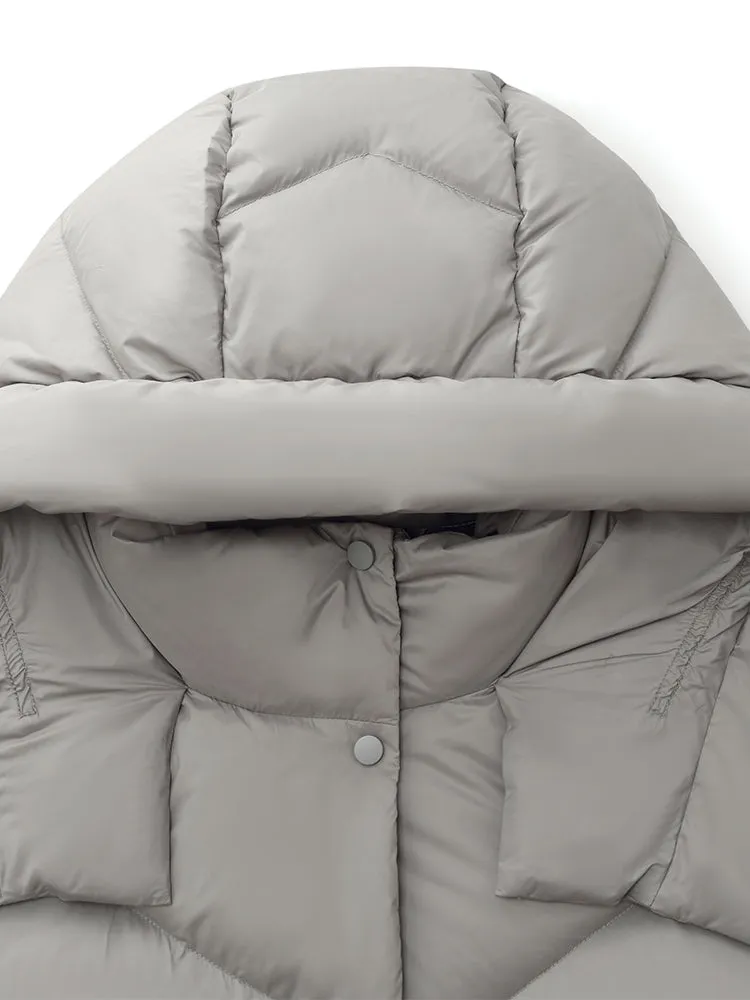 Hooded Short Goose Down Jacket