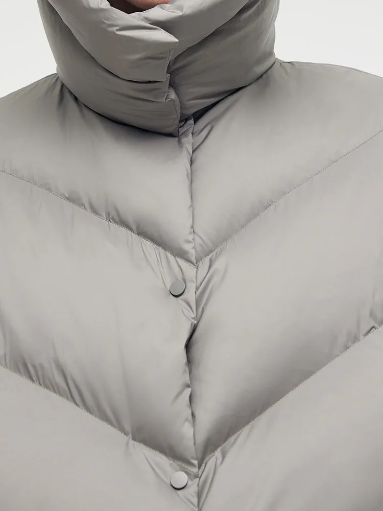 Hooded Short Goose Down Jacket