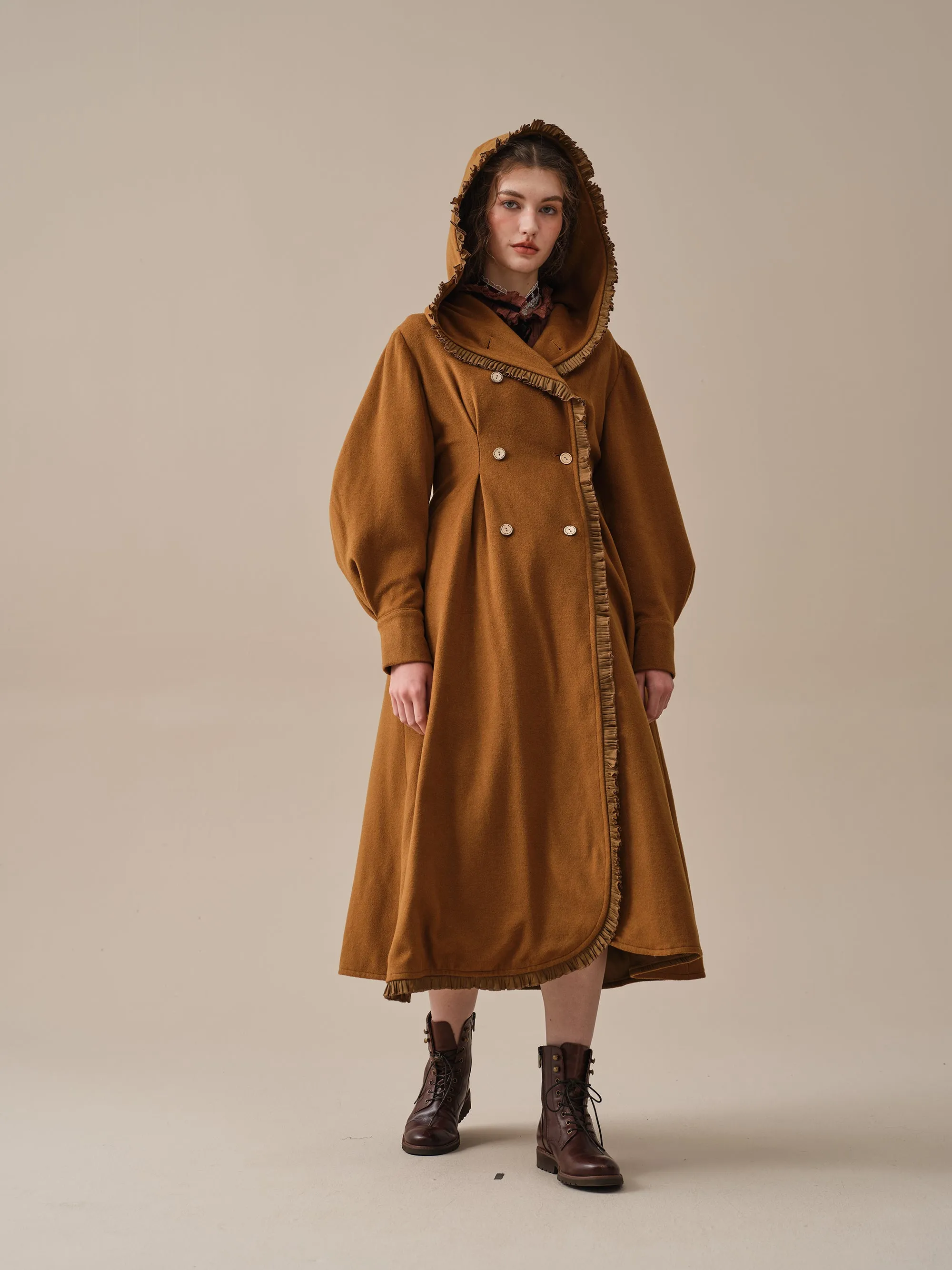 Jacques 25| long hooded victorian coat (100% wool)