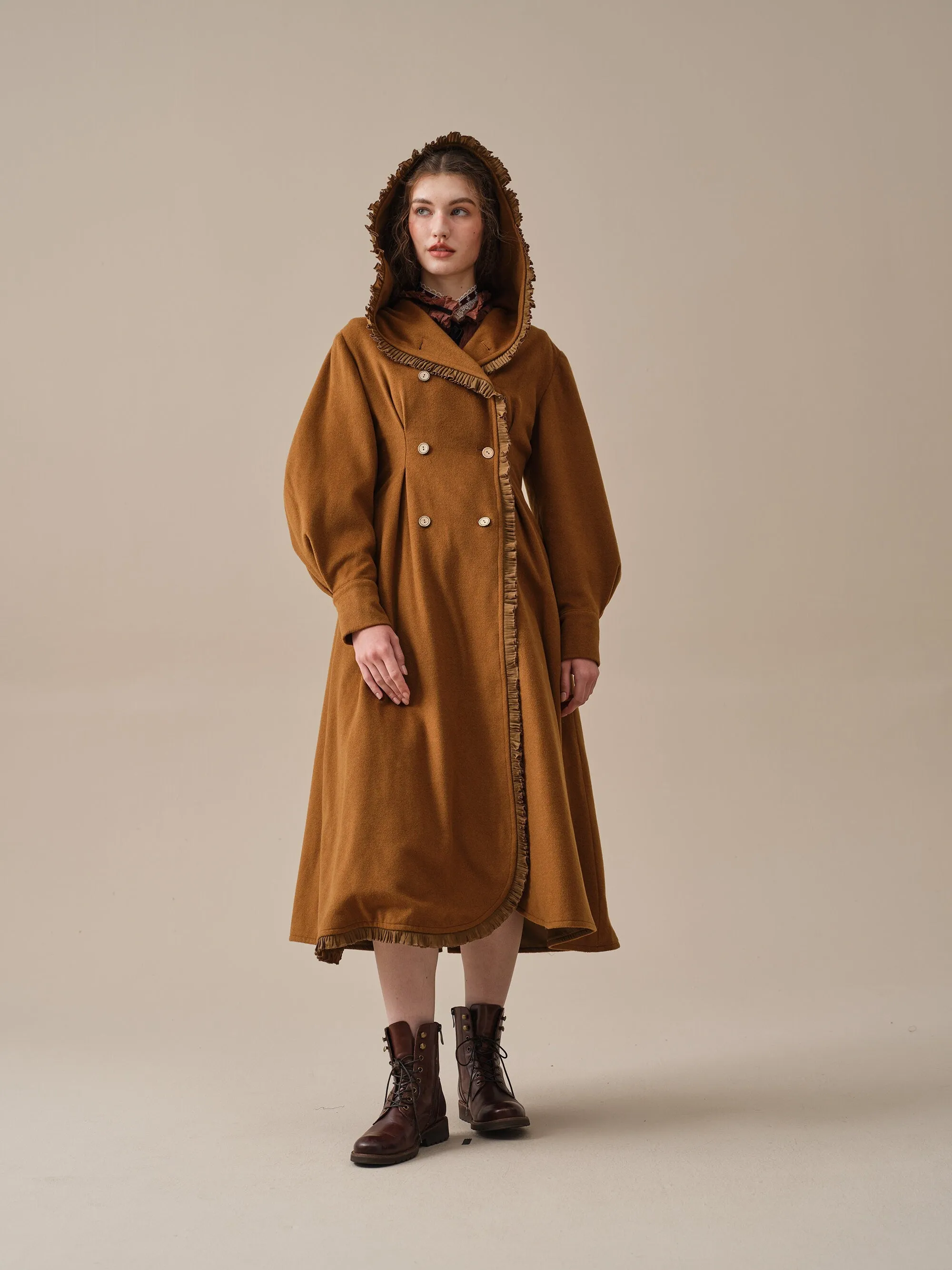 Jacques 25| long hooded victorian coat (100% wool)