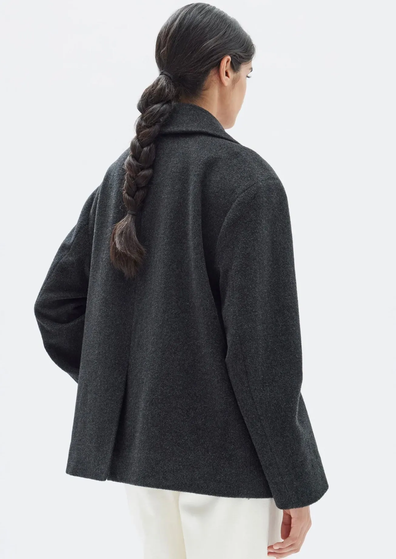 Lucy Wool Coat Charcoal