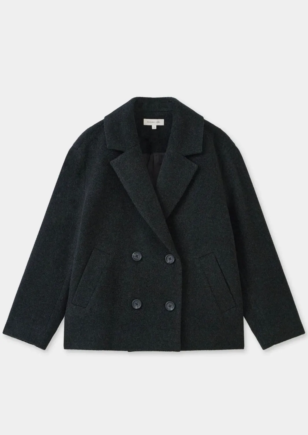 Lucy Wool Coat Charcoal