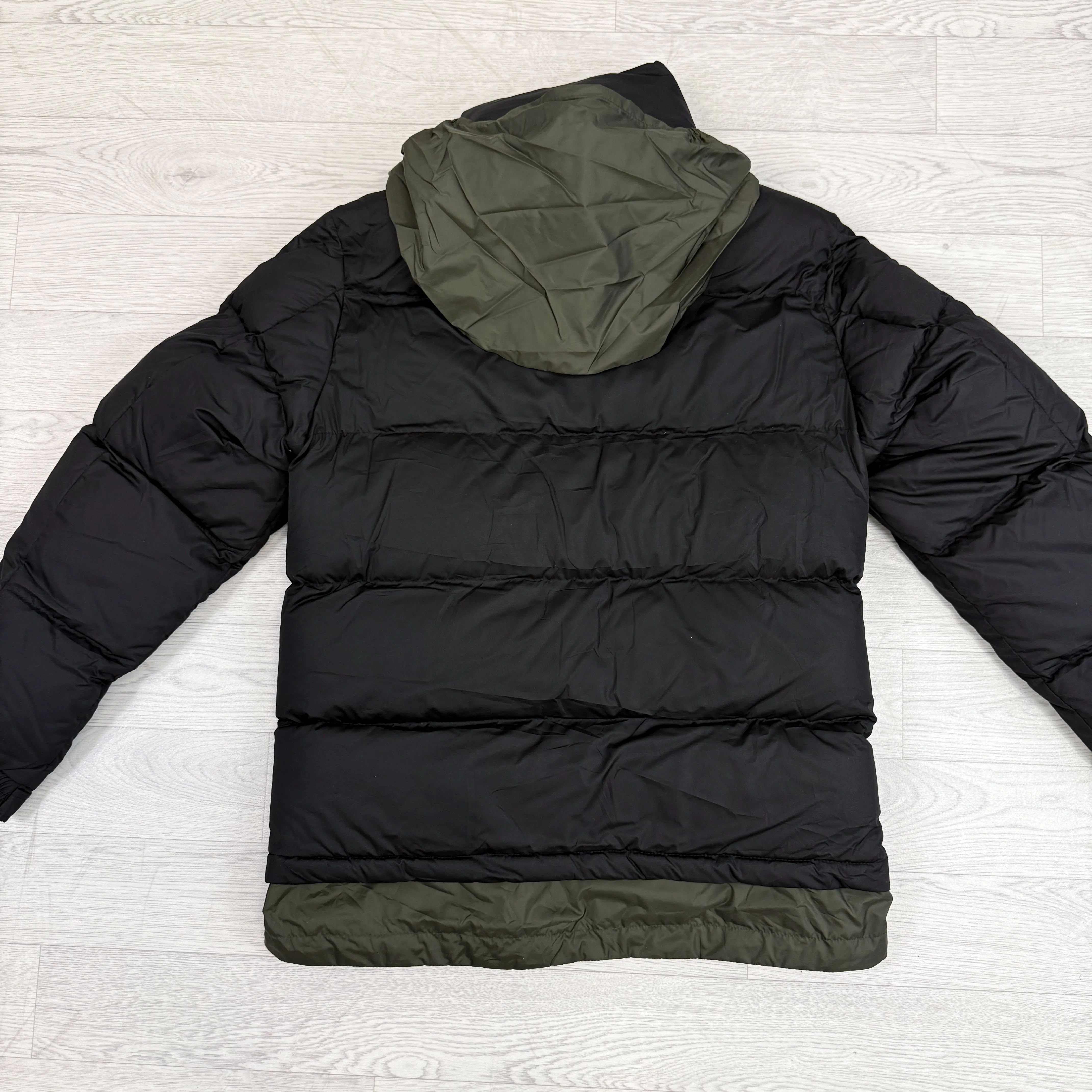 Makian Black/Green Short Down Jacket