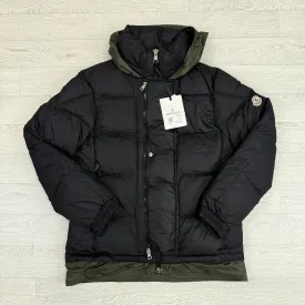 Makian Black/Green Short Down Jacket