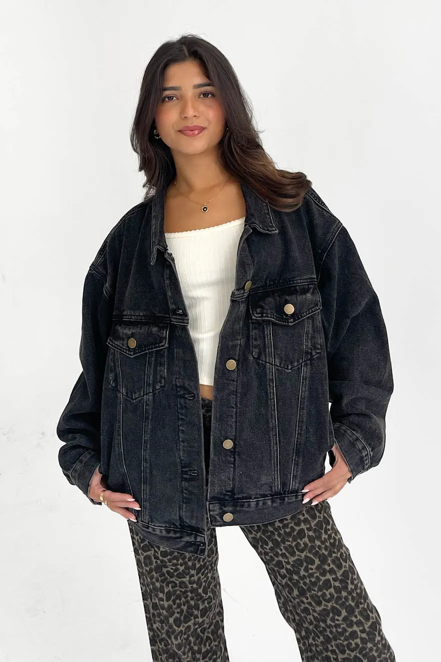 Midtown Denim Jacket in Charcoal