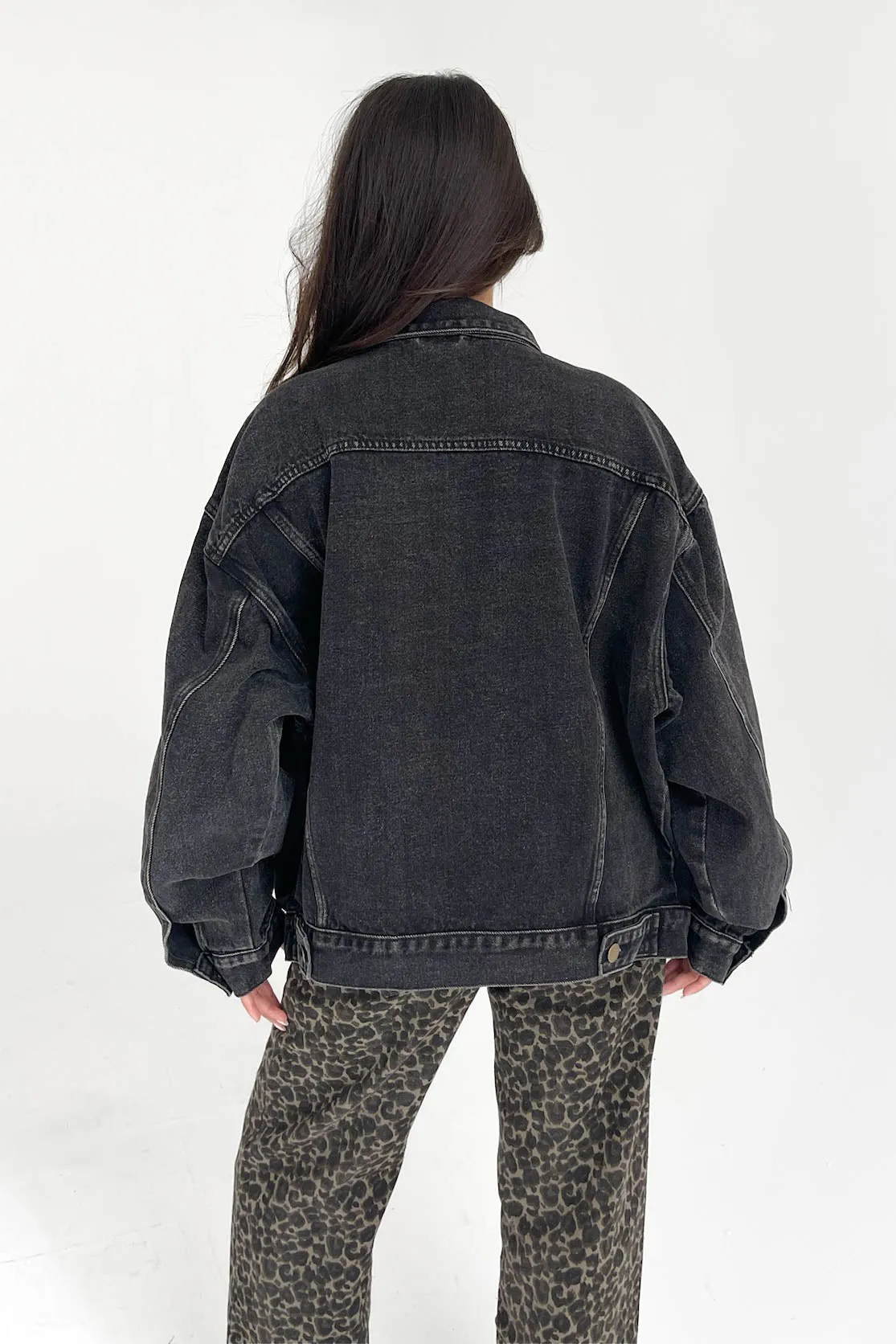 Midtown Denim Jacket in Charcoal