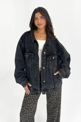 Midtown Denim Jacket in Charcoal