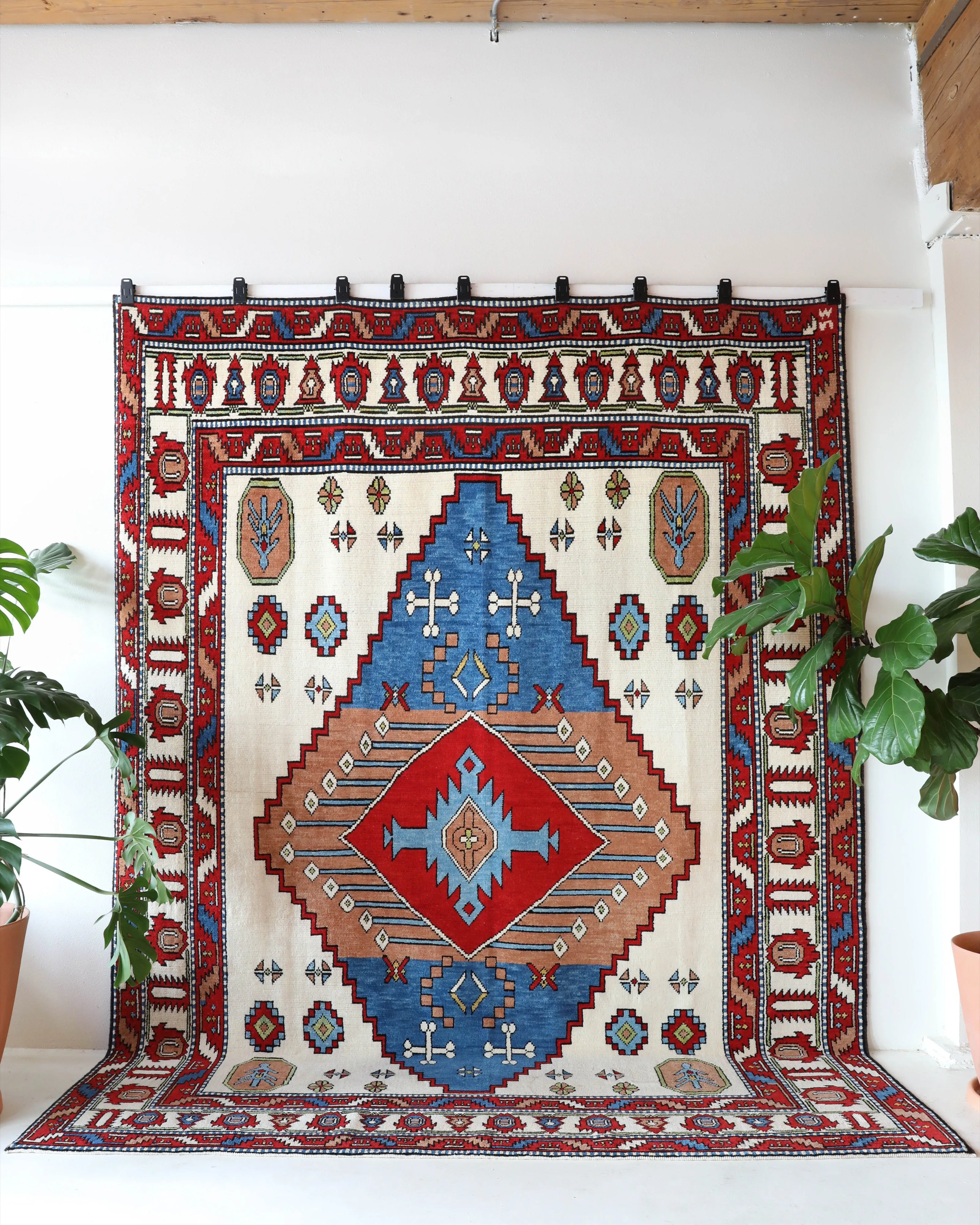 New handmade custom Caucasian Design Nomad Rug 8'10"x11'5"