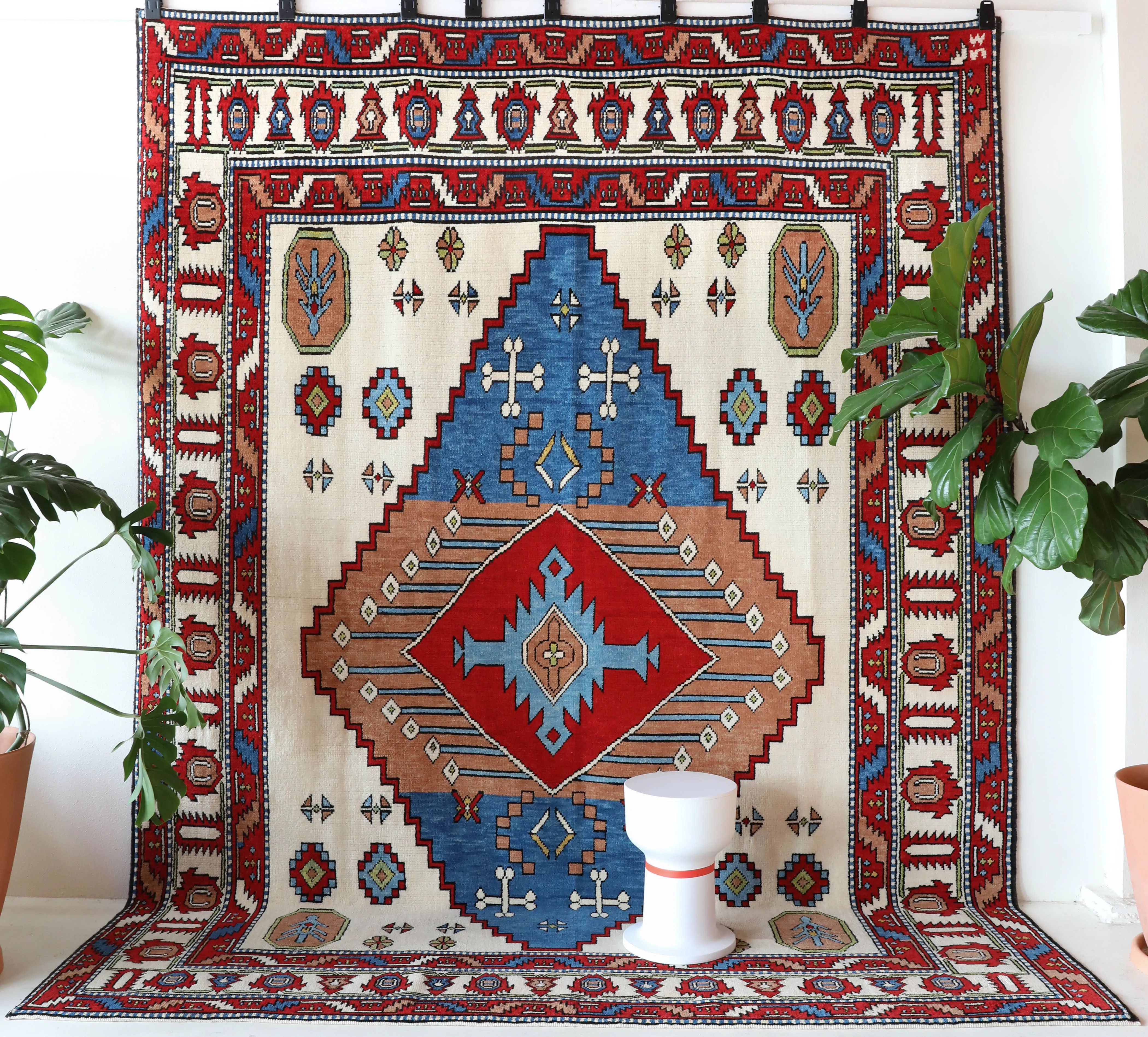 New handmade custom Caucasian Design Nomad Rug 8'10"x11'5"