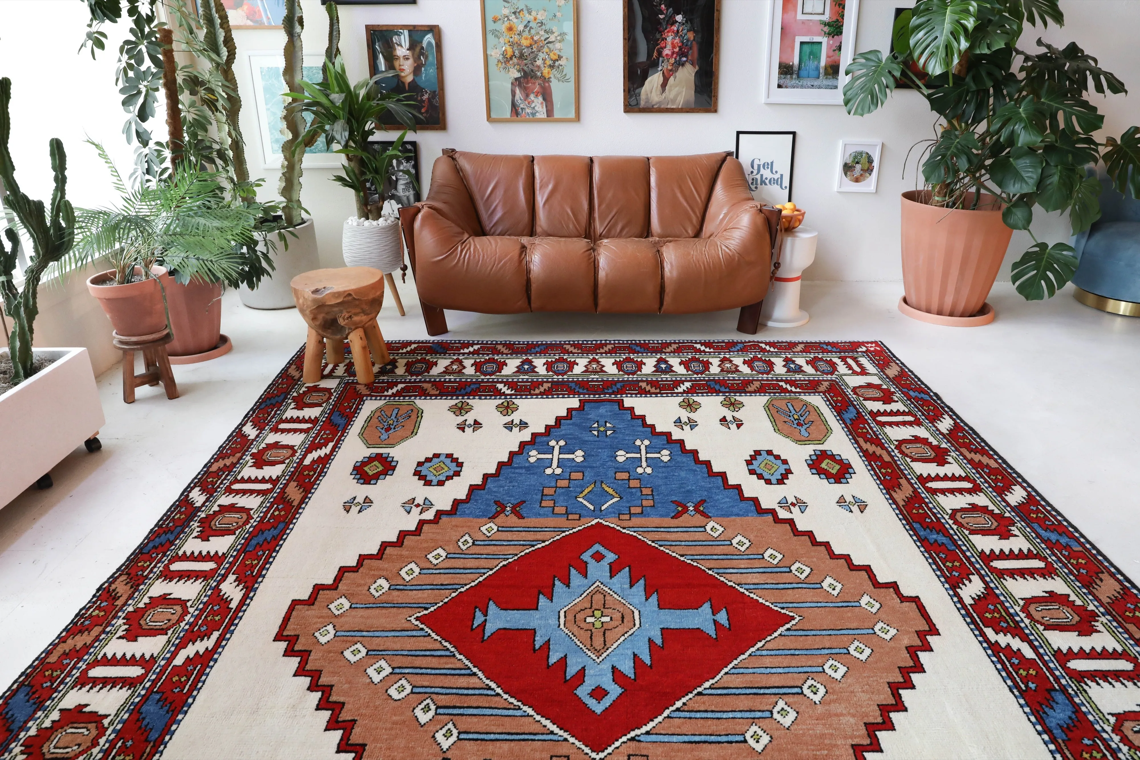 New handmade custom Caucasian Design Nomad Rug 8'10"x11'5"