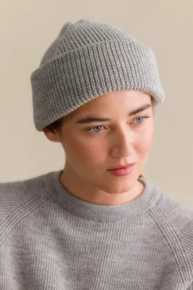 Nora Wool Beanie Light Grey Melange