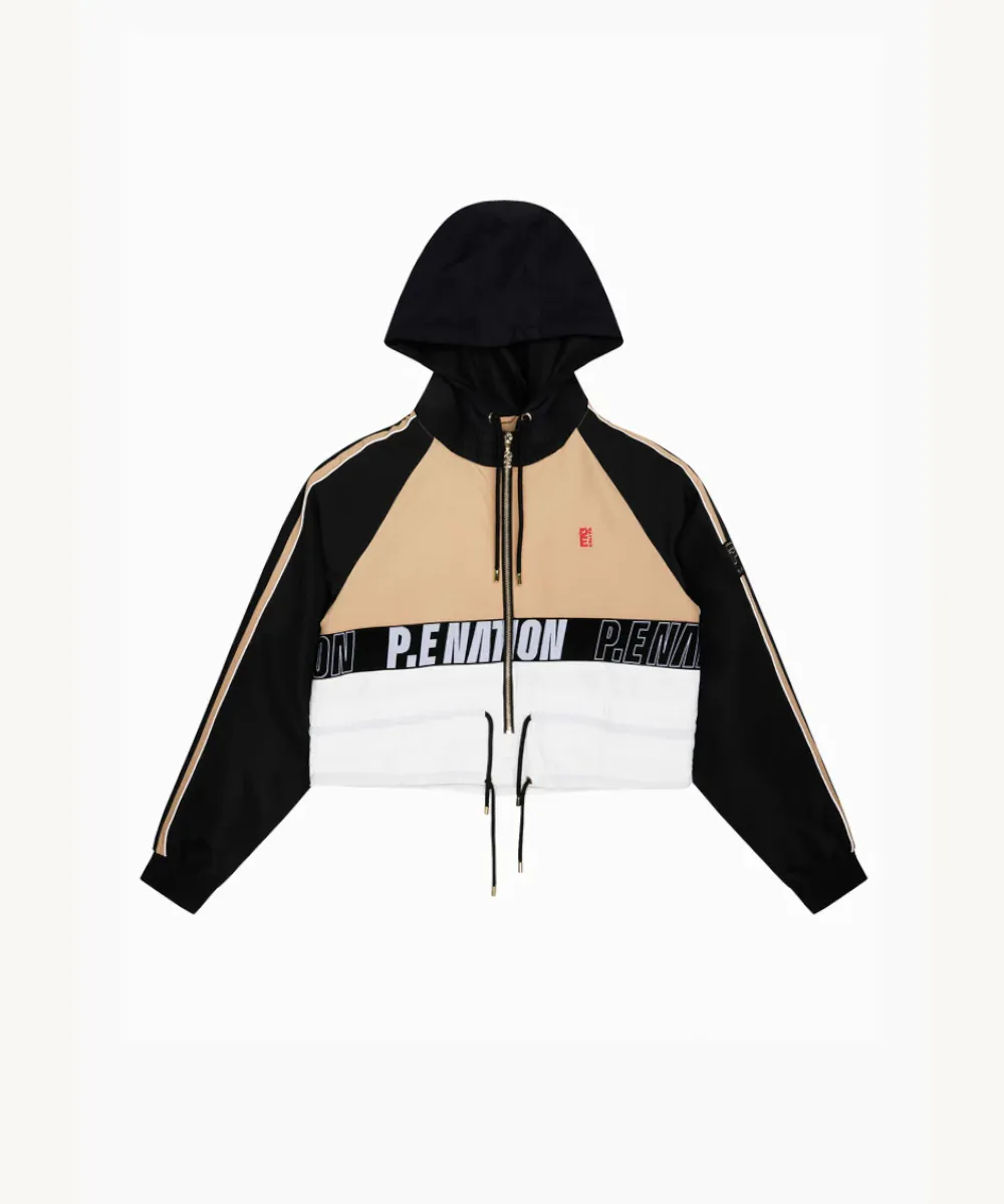 P.E Nation Cropped Man Down Jacket (Sand)