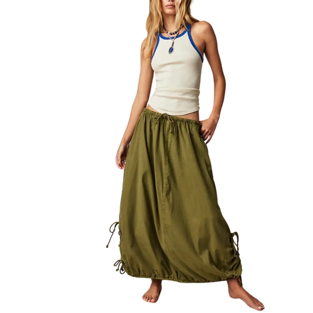 Picture Perfect Parachute Skirt - Avacado Tree