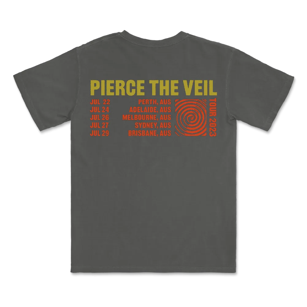 Pierce The Veil / Conjoined Tour Dates Grey T-Shirt