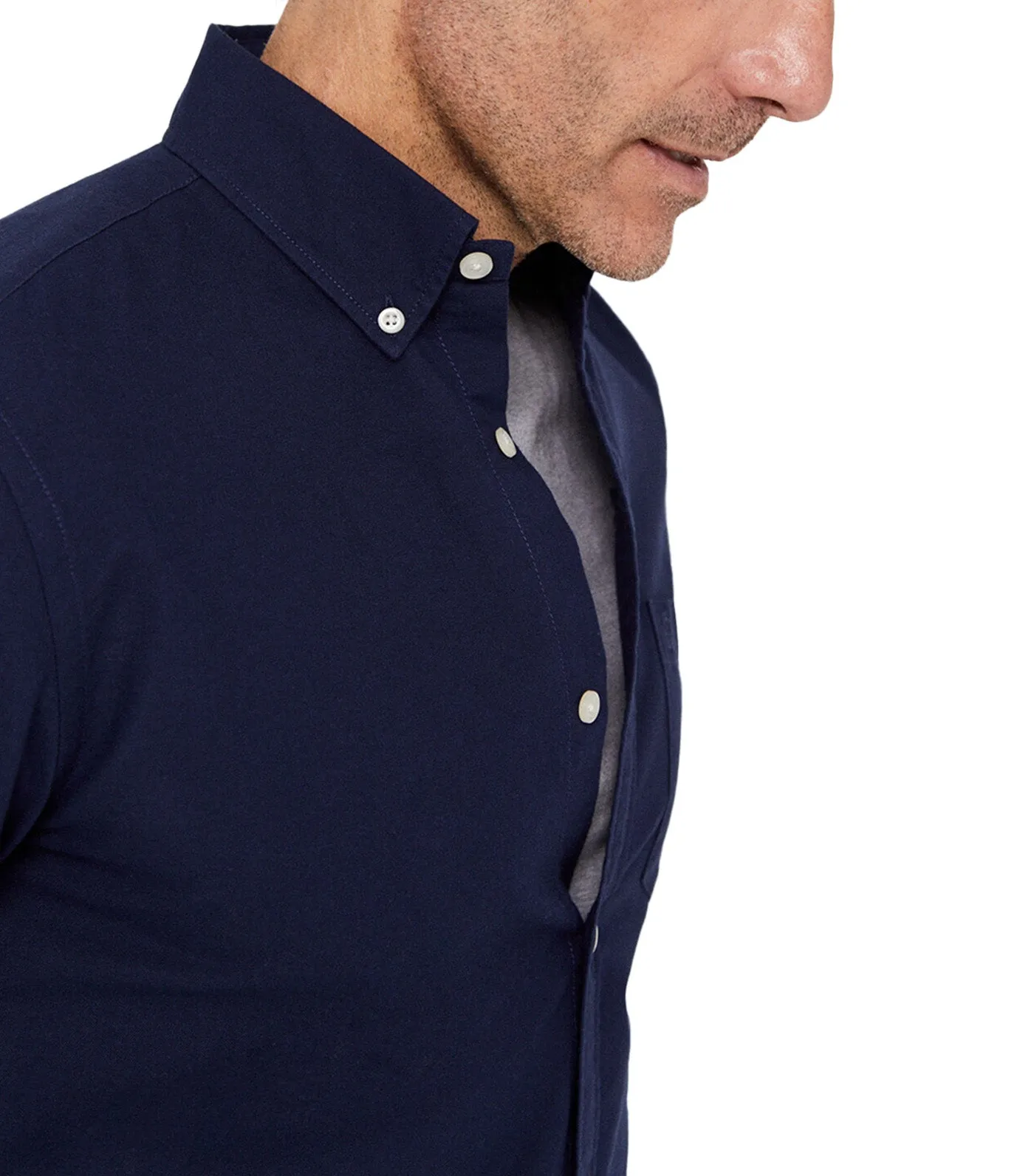 Plain Oxford Shirt Navy