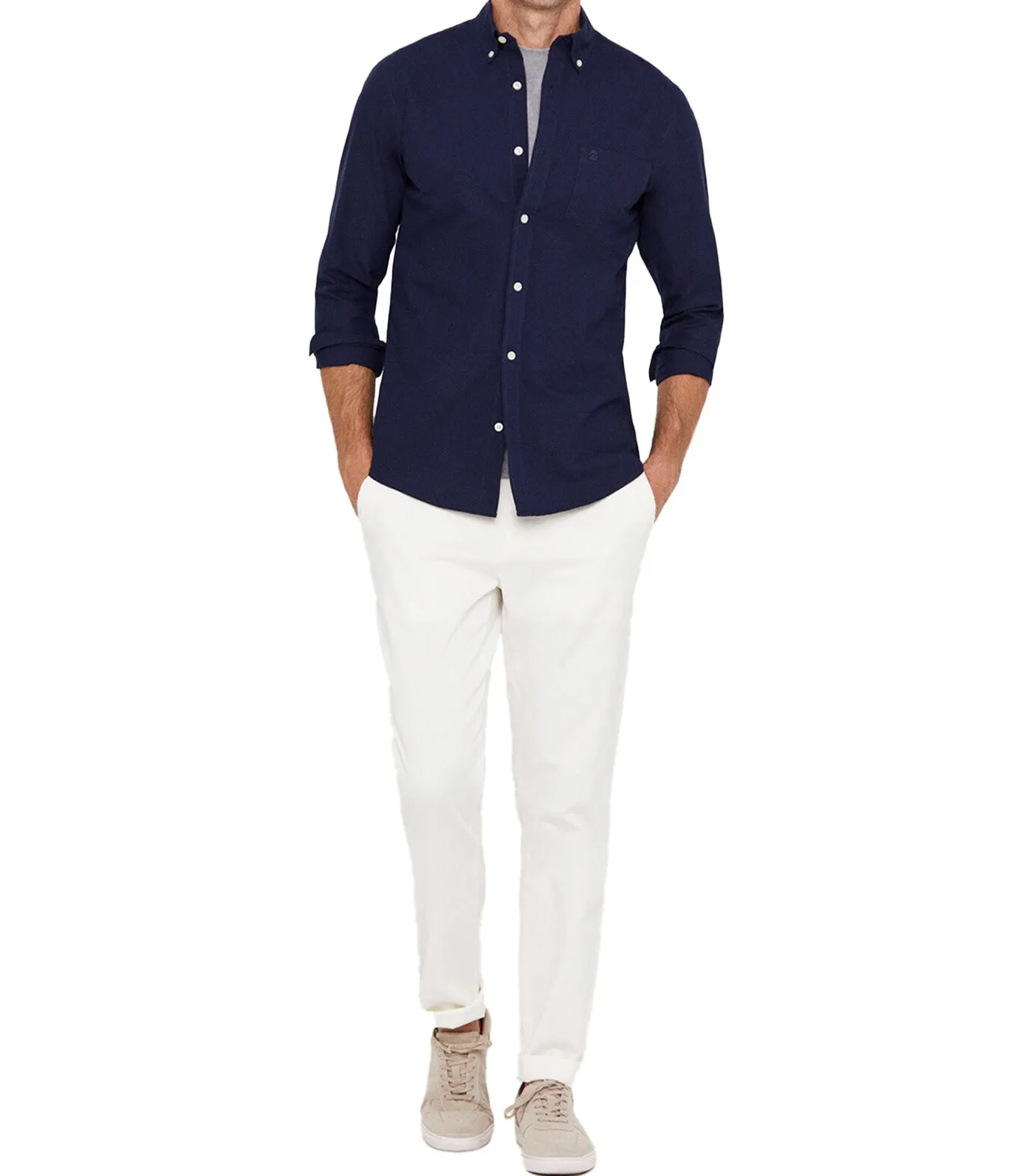 Plain Oxford Shirt Navy