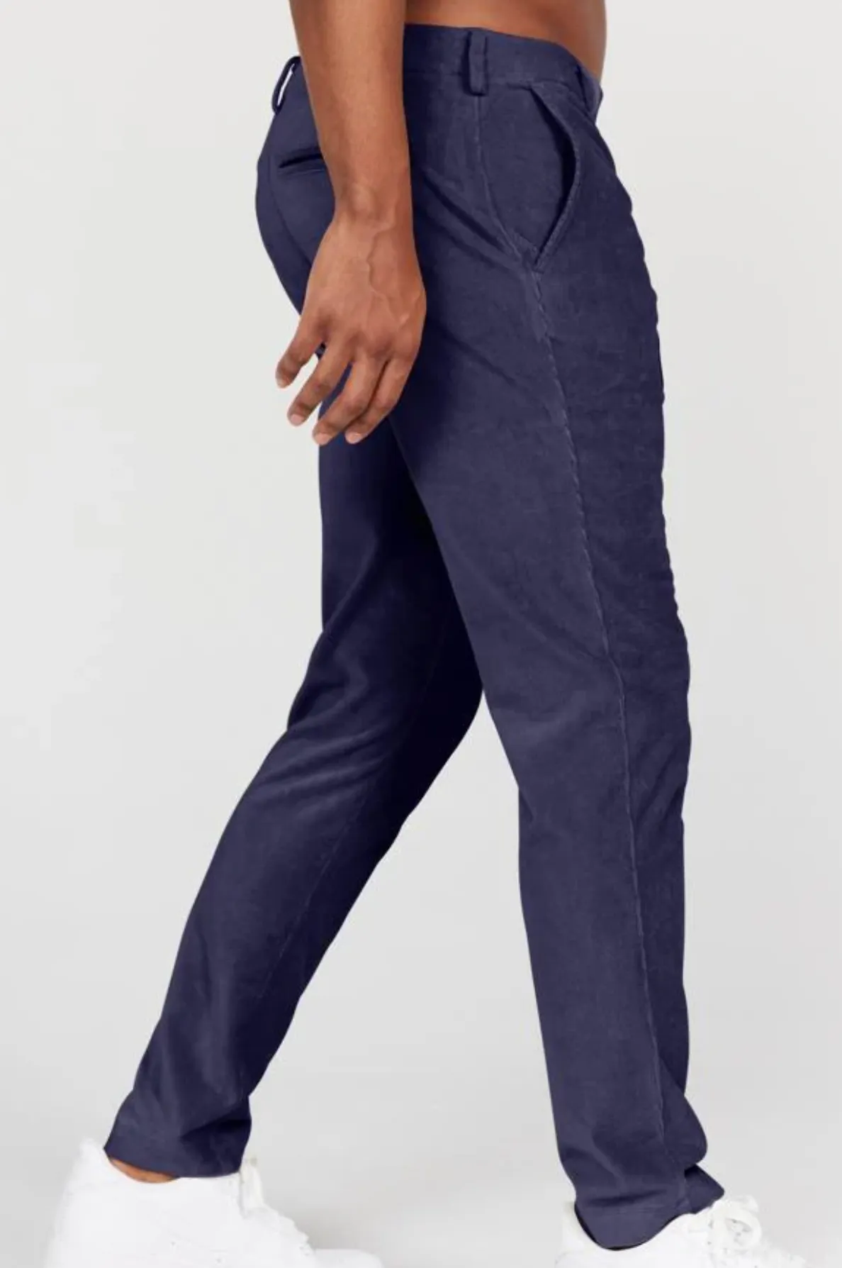 Redvanly Collins Pull-On Corduroy Trouser Navy 34"