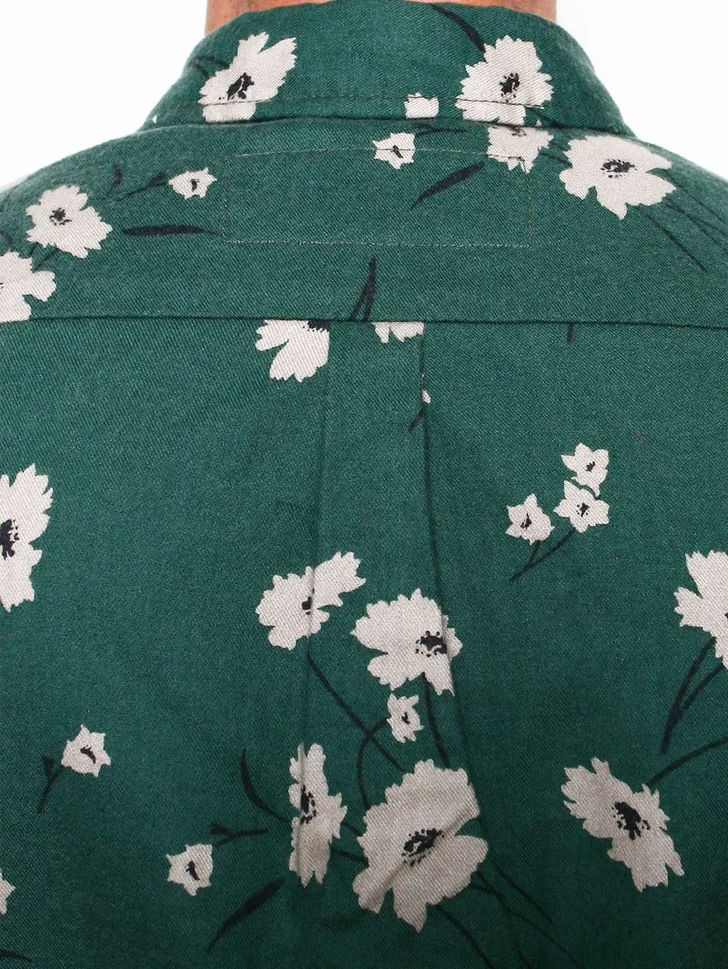 Rogue Territory Oxford Shirt Emerald Floral