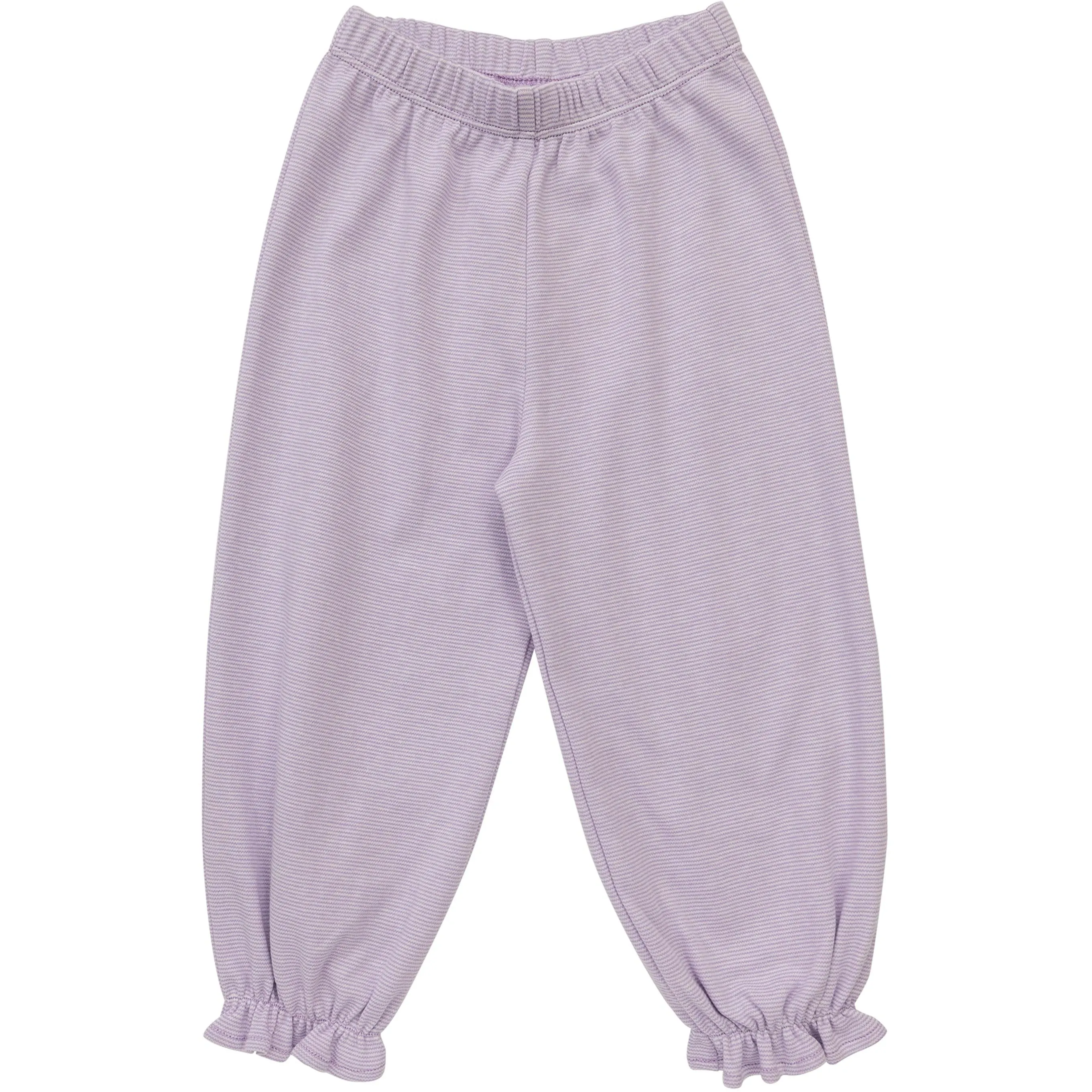 Ruffle Bloomer Pants- Lavender Stripe