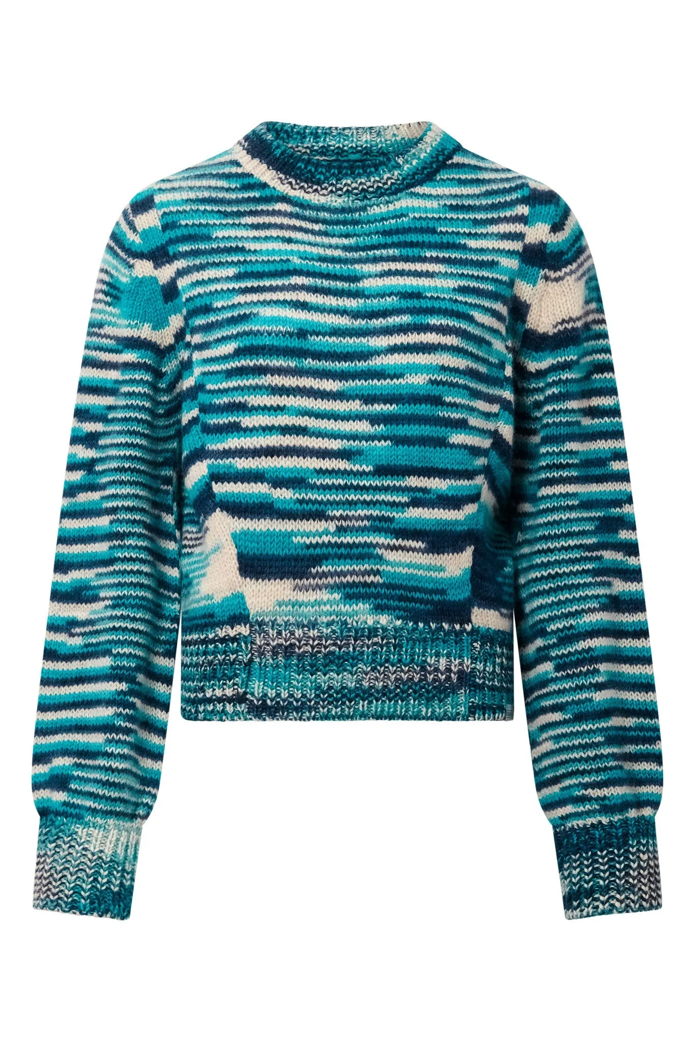 Sang Handknit Wool Jumper Blue