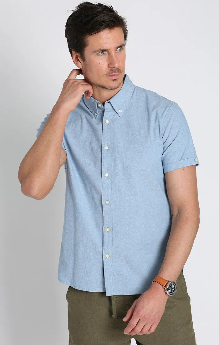 Short Sleeve Chambray Shirt