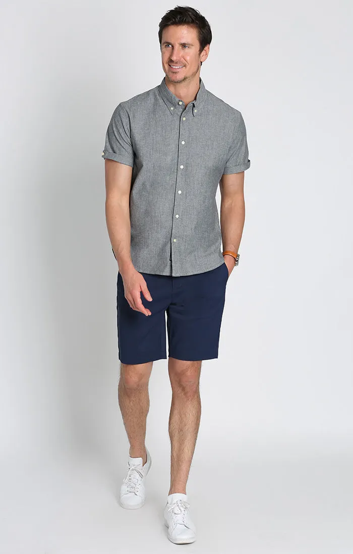 Short Sleeve Chambray Shirt