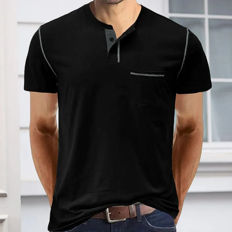 Solid Color Casual Short Sleeve T-Shirt