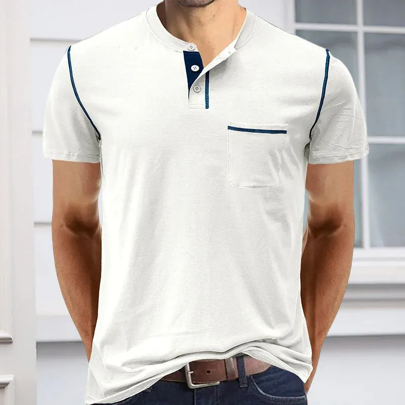 Solid Color Casual Short Sleeve T-Shirt