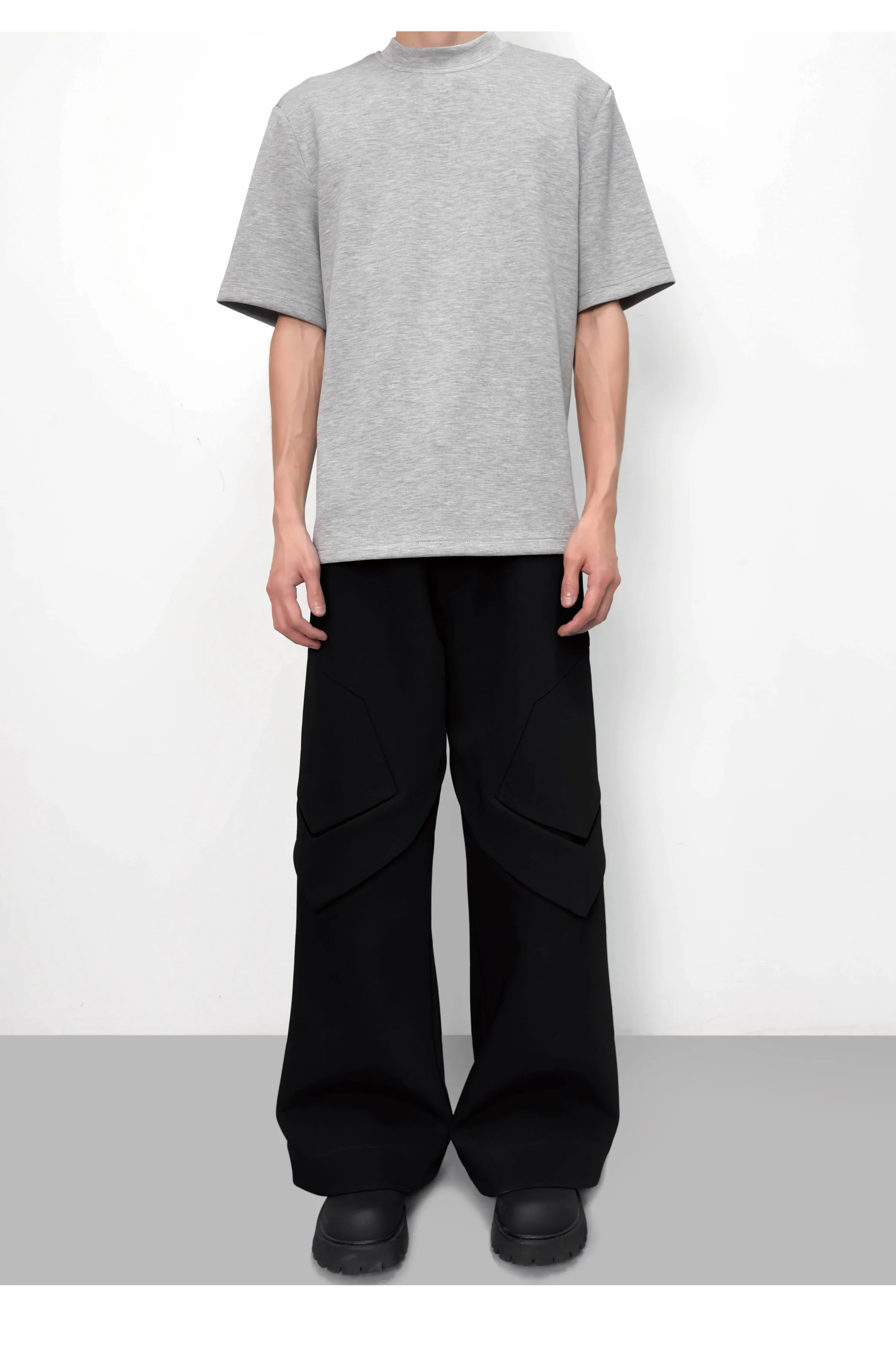 Solid color modal T-shirt