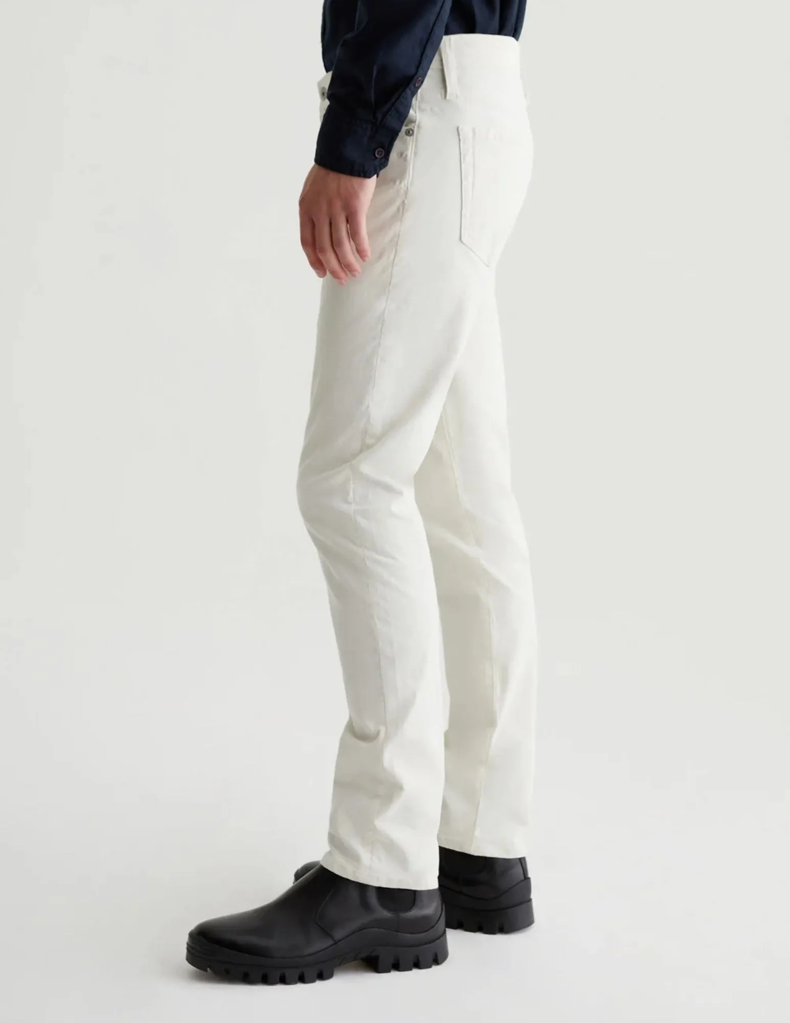 Tellis Corduroy Jean | White Cream