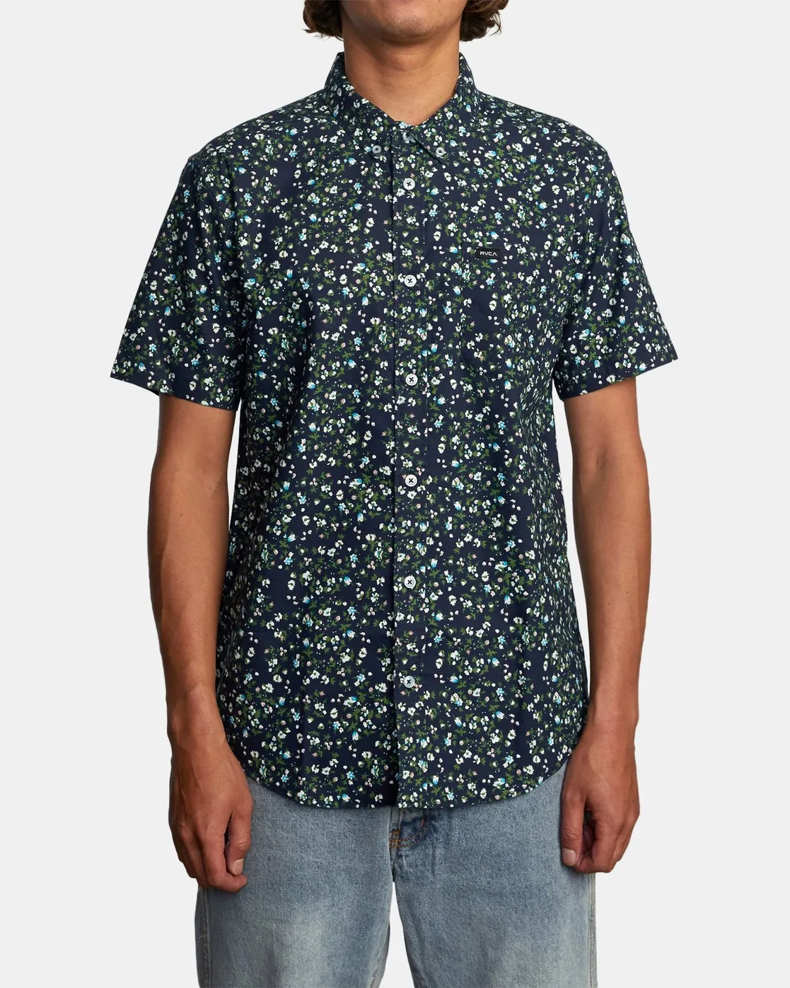 That'll Do Slim Fit Short Sleeve Shirt - Navy Marine