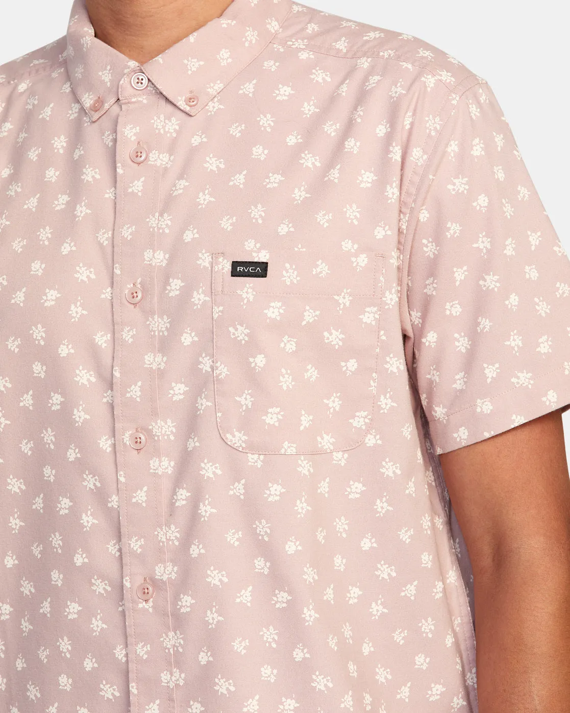 That'll Do Slim Fit Short Sleeve Shirt - Pale Mauve