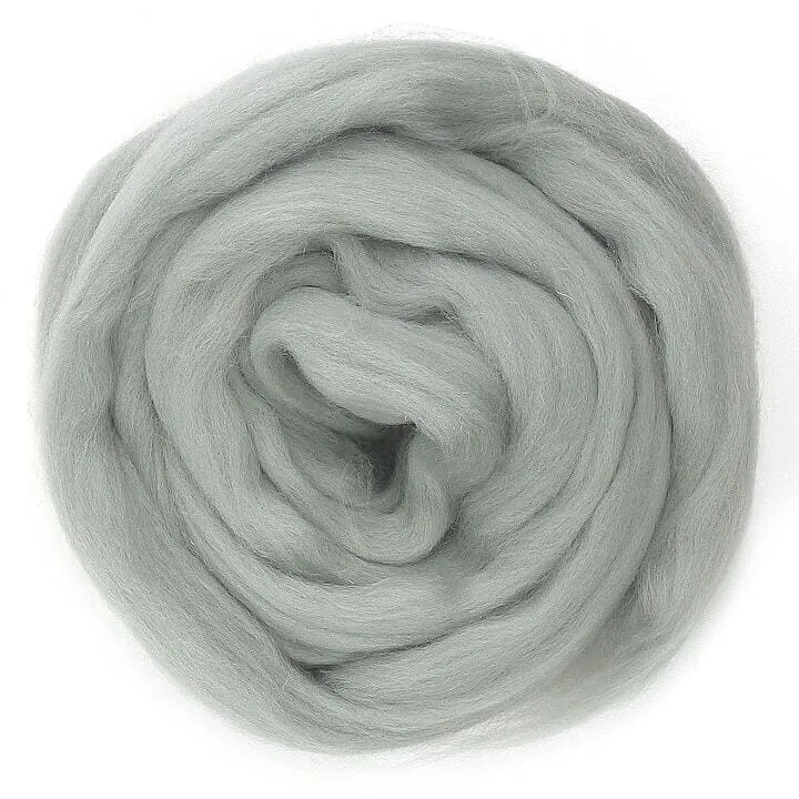 Titanium - Merino Wool Top Roving - 50 gram (1.75 oz) Ball - Color 640