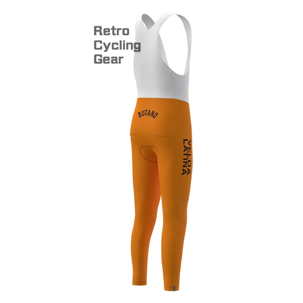 VELDA LATINA Fleece Retro Cycling Bib Pants