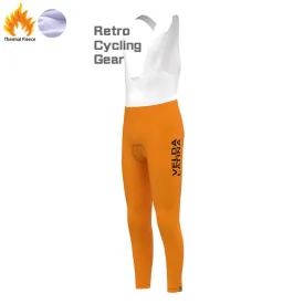 VELDA LATINA Fleece Retro Cycling Bib Pants