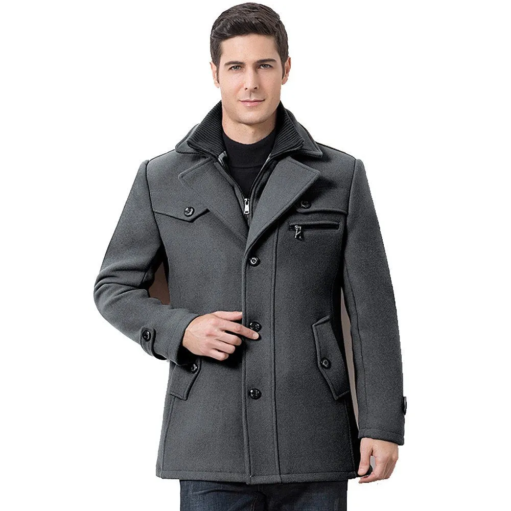 West Louis™ Design Winter Woolen Business Coat